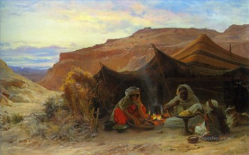 砂漠のベドウィン ウジェーヌ・ジラルデ オリエンタリスト Oil Paintings